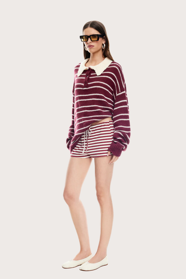 Rising Sun Jersey in Crimson