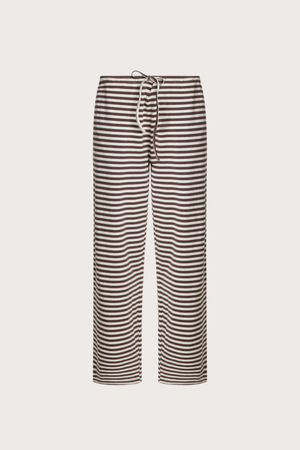 Bloom Pant in Dark Chocolate Stripe
