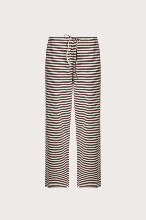 Bloom Pant in Dark Chocolate Stripe