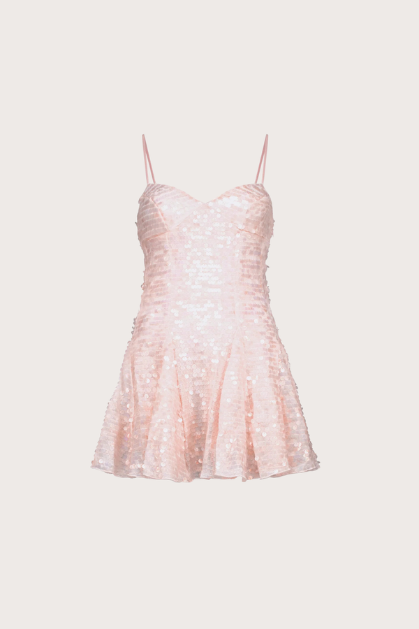 Timeless Mini Dress in Mermaid Pink