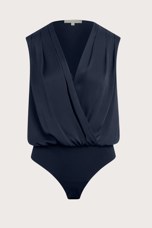 The Sleeveless Date Blouse in Navy