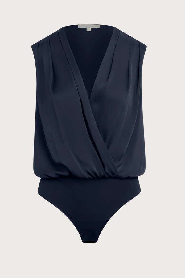 The Sleeveless Date Blouse in Navy