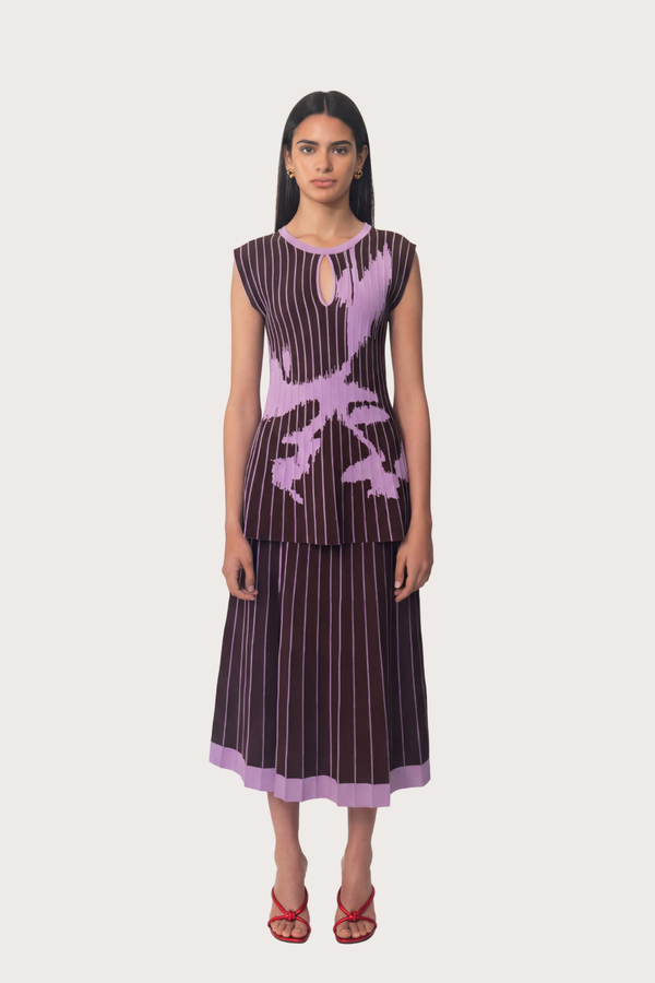 Paraiso Knit Skirt in Lilac