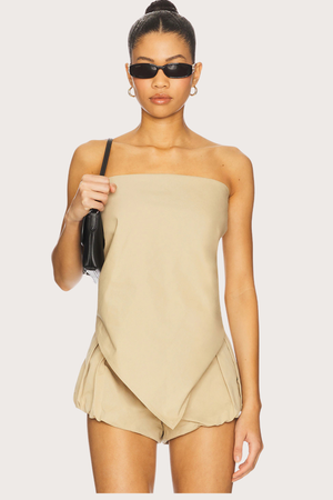 The New York Bandana Top in Camel