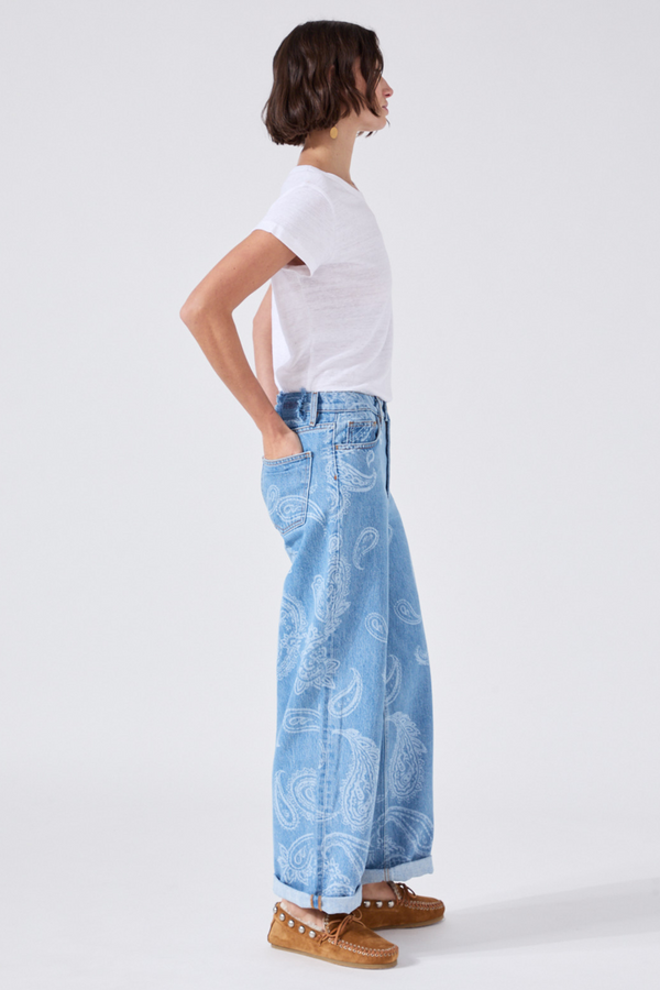Boyfriend Jeans Jimi Blue Paisley