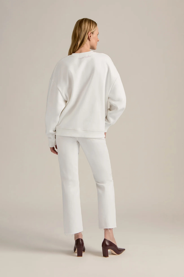 Mom of the Year Sweatshirt in White Whisteria