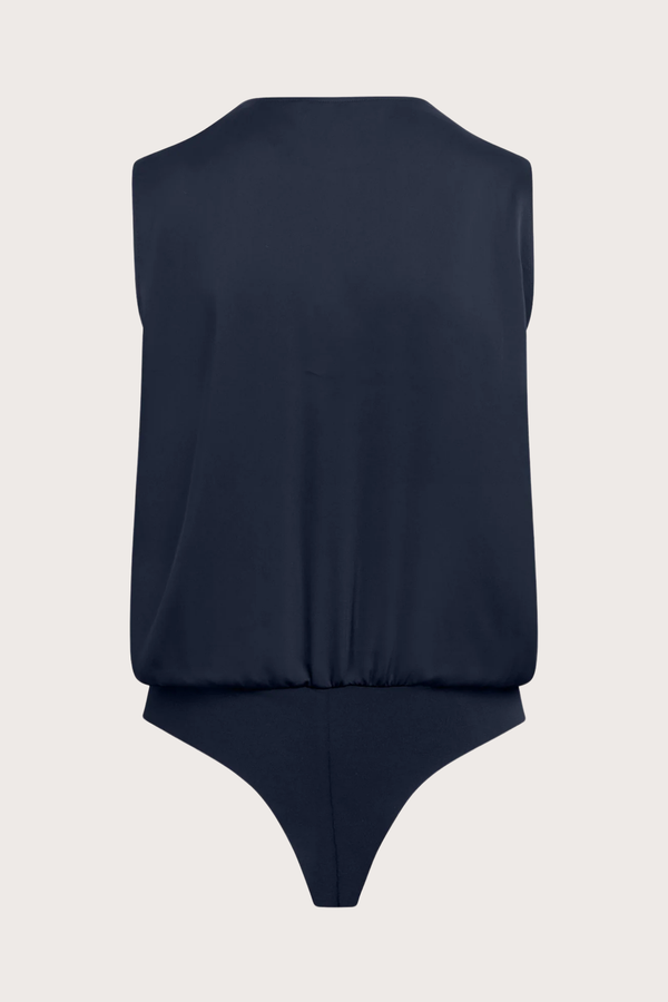 The Sleeveless Date Blouse in Navy