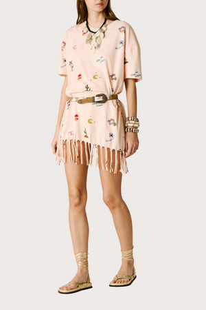 Fringes Dress Peach