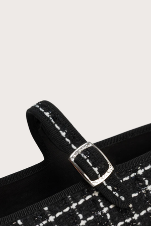 Bambinetta Tweed- Black & White Tweed