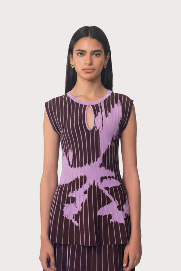 Paraiso Knit Top in Lilac