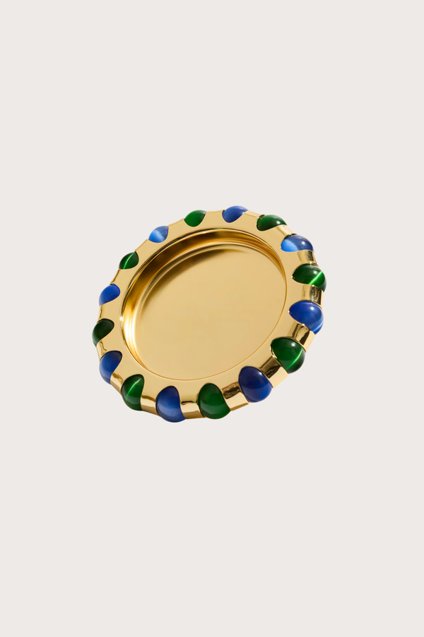 Lagoon Marbles Dish in Gold