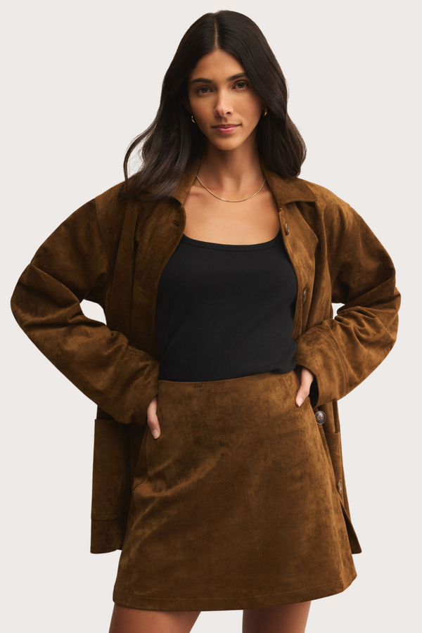 Ciera Suede Mini Skirt