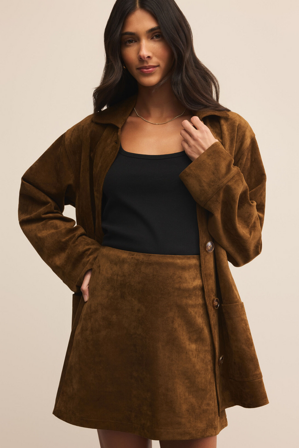 Ciera Suede Mini Skirt