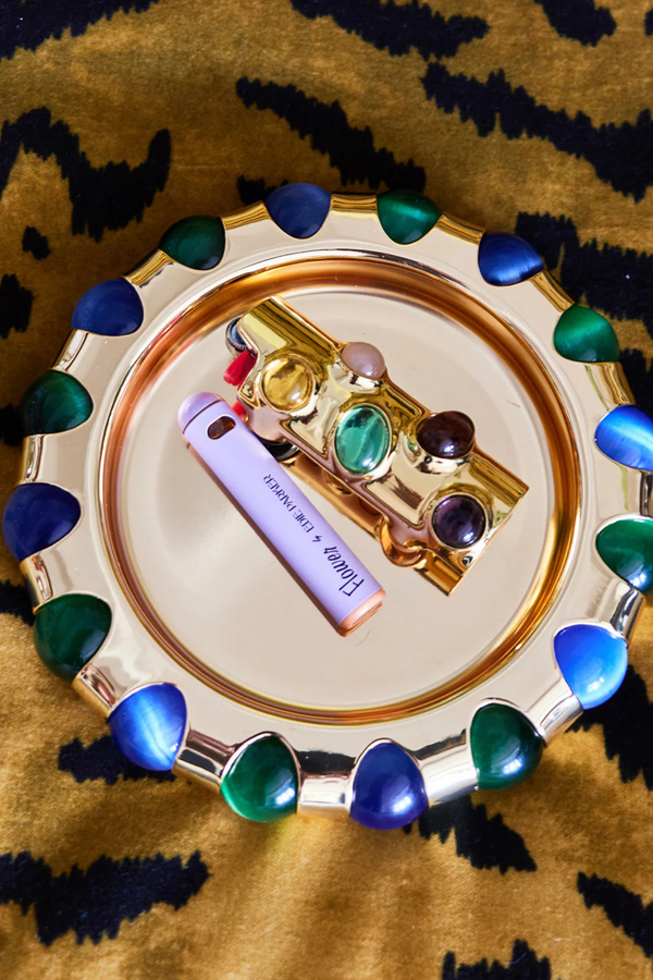 Lagoon Marbles Dish in Gold