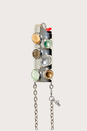 Gemstoned Lighter Case in Khaki Crossbody