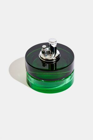 Glass Tabletop Lighter in Grass Green
