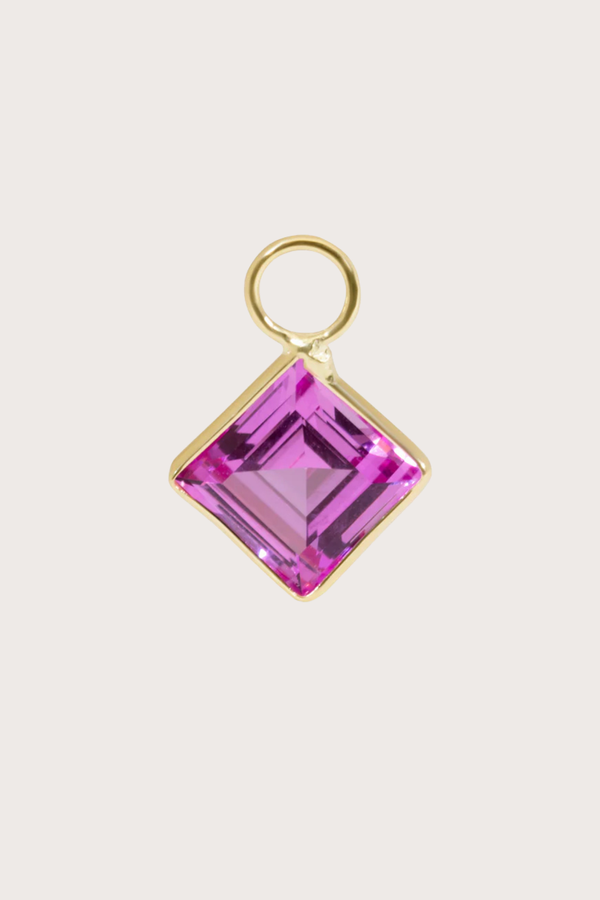 Princess Cut Earring Charm