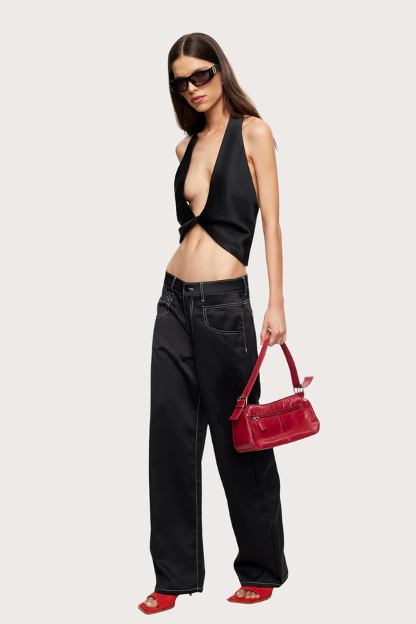 Serenity Satin Pant - Noir