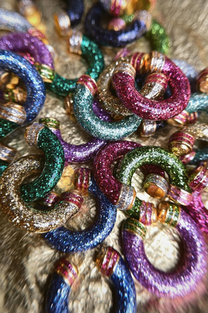 Earcuff Orbit Mini Glitter -  Mint