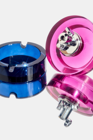 Glass Tabletop Lighter in Mixed Berry
