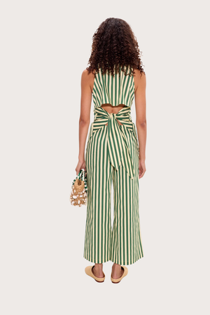 Loch Sleeveless Poplin Button Up in Gummy Green
