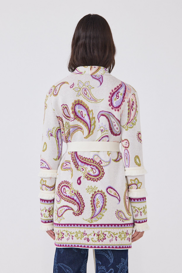 Jimi Jude Jacquard Cardigan Cream