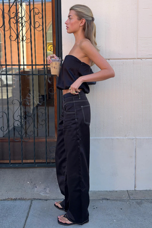 Serenity Satin Pant - Noir