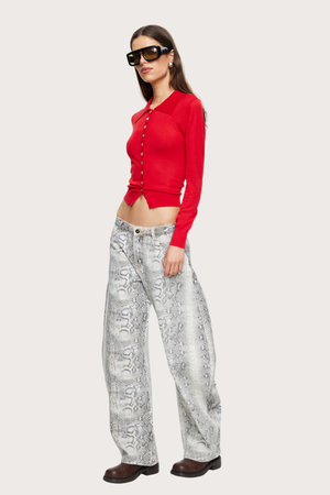 Chalet Long Sleeve - Crimson
