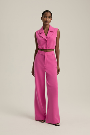 The Audrey Vest in Pink