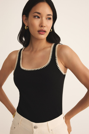 Jaidynn Rib Tank - Black