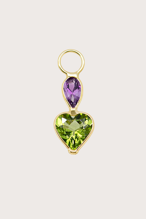 Drop & Heart Earring Charm