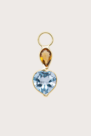 Drop & Heart Earring Charm