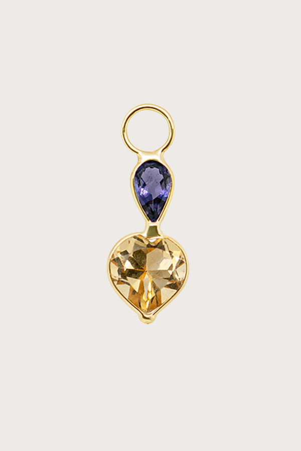 Drop & Heart Earring Charm
