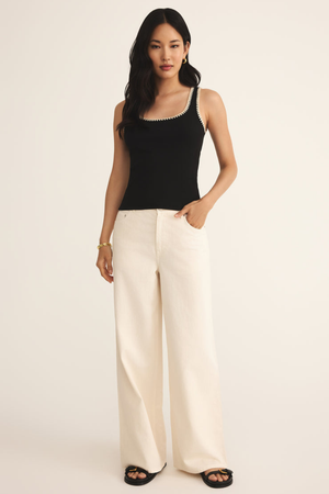 Jaidynn Rib Tank - Black