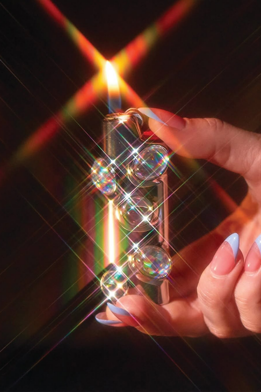 Gemstoned Lighter Case in Brilliant Star