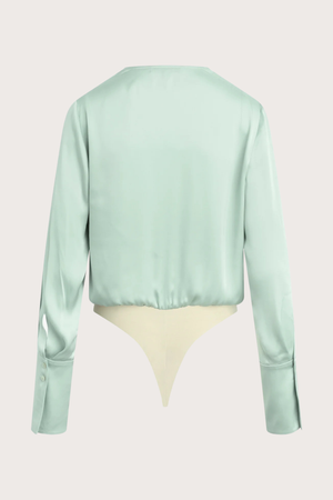 The Date Blouse in Light Sage