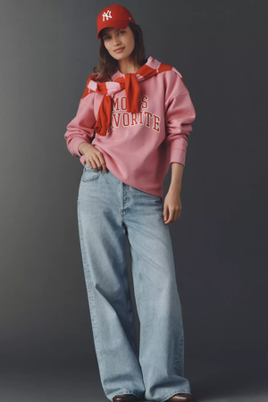 The Mom's Favorite Sweatshirt in Deep Cherry