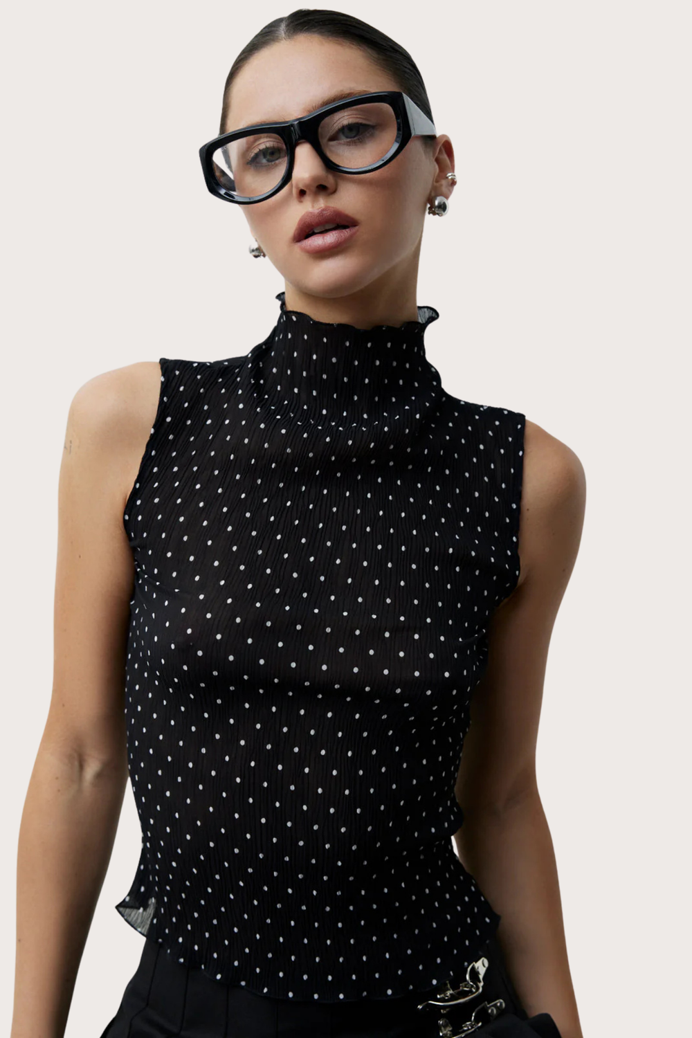 Ford Top in Onyx Polka