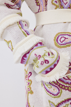 Jimi Jude Jacquard Cardigan Cream