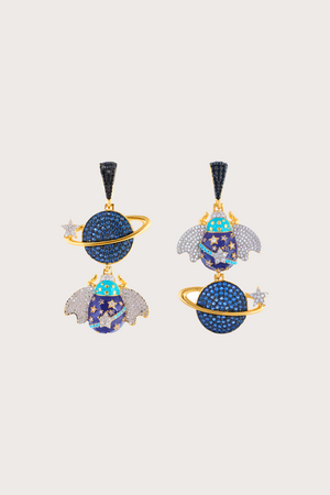 Ibis Sapphire Purple Earrings