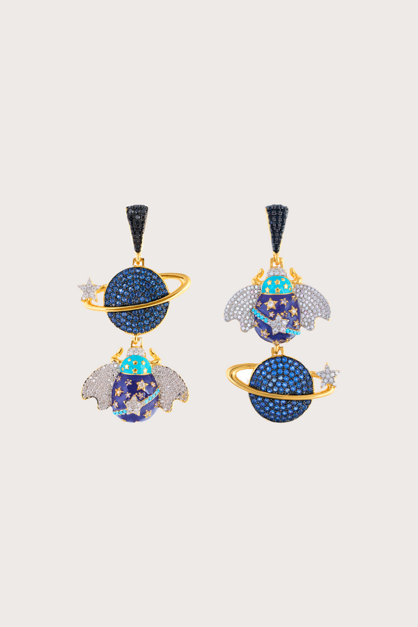 Ibis Sapphire Purple Earrings