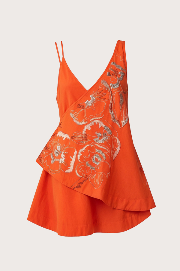 Pelosa Dress in Orange