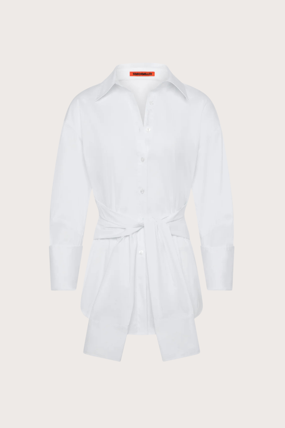 Inna Poplin Top - Macadamia