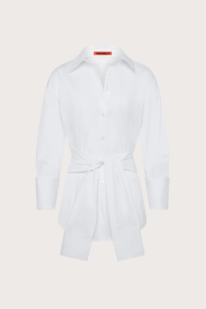 Inna Poplin Top - Macadamia