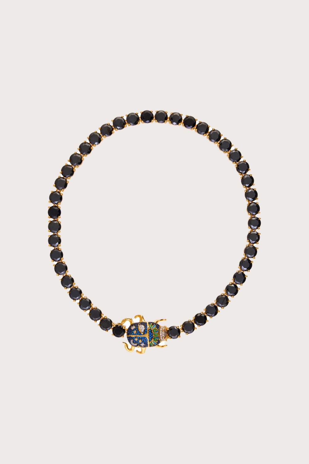 Delirio Jepri Onyx 8mm Tennis Necklace