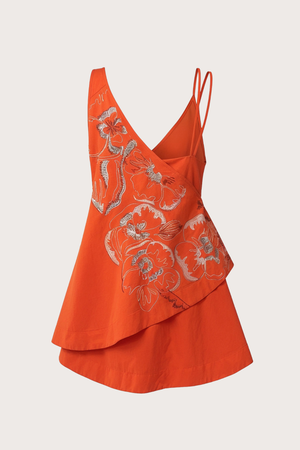 Pelosa Dress in Orange
