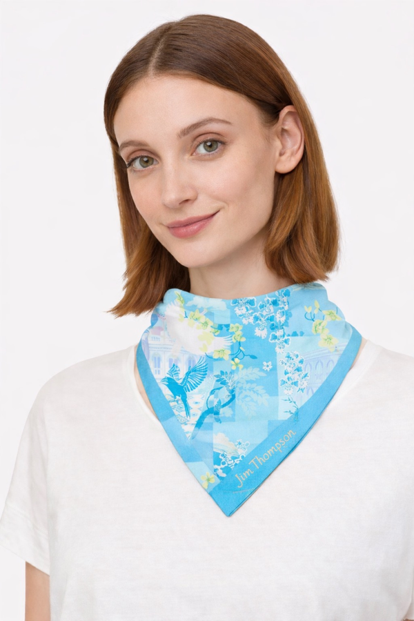 Beautiful Southern Thailand Blue Handkerchief