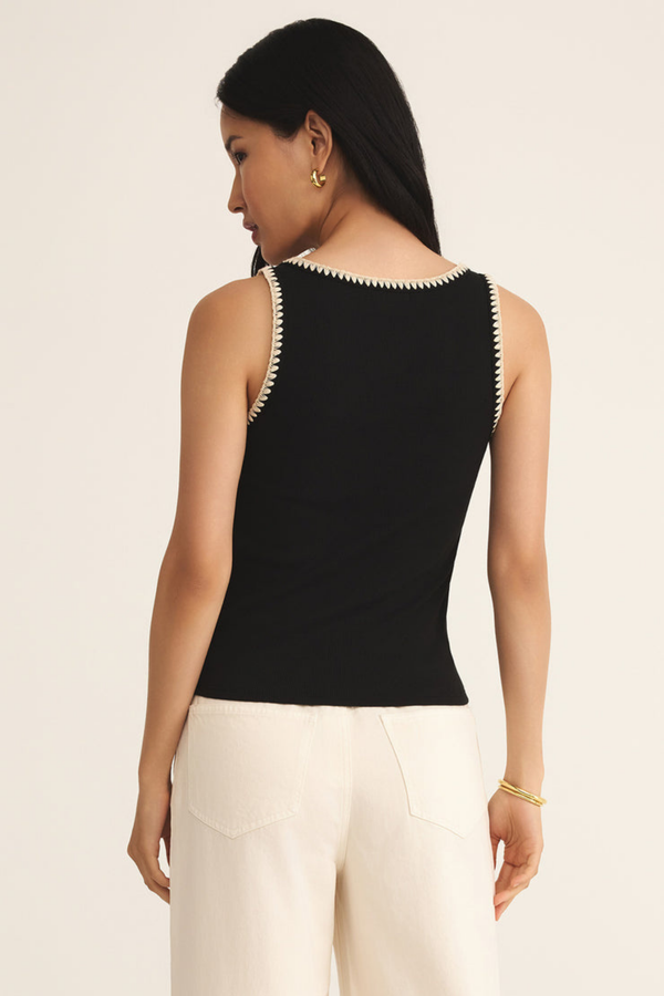 Jaidynn Rib Tank - Black