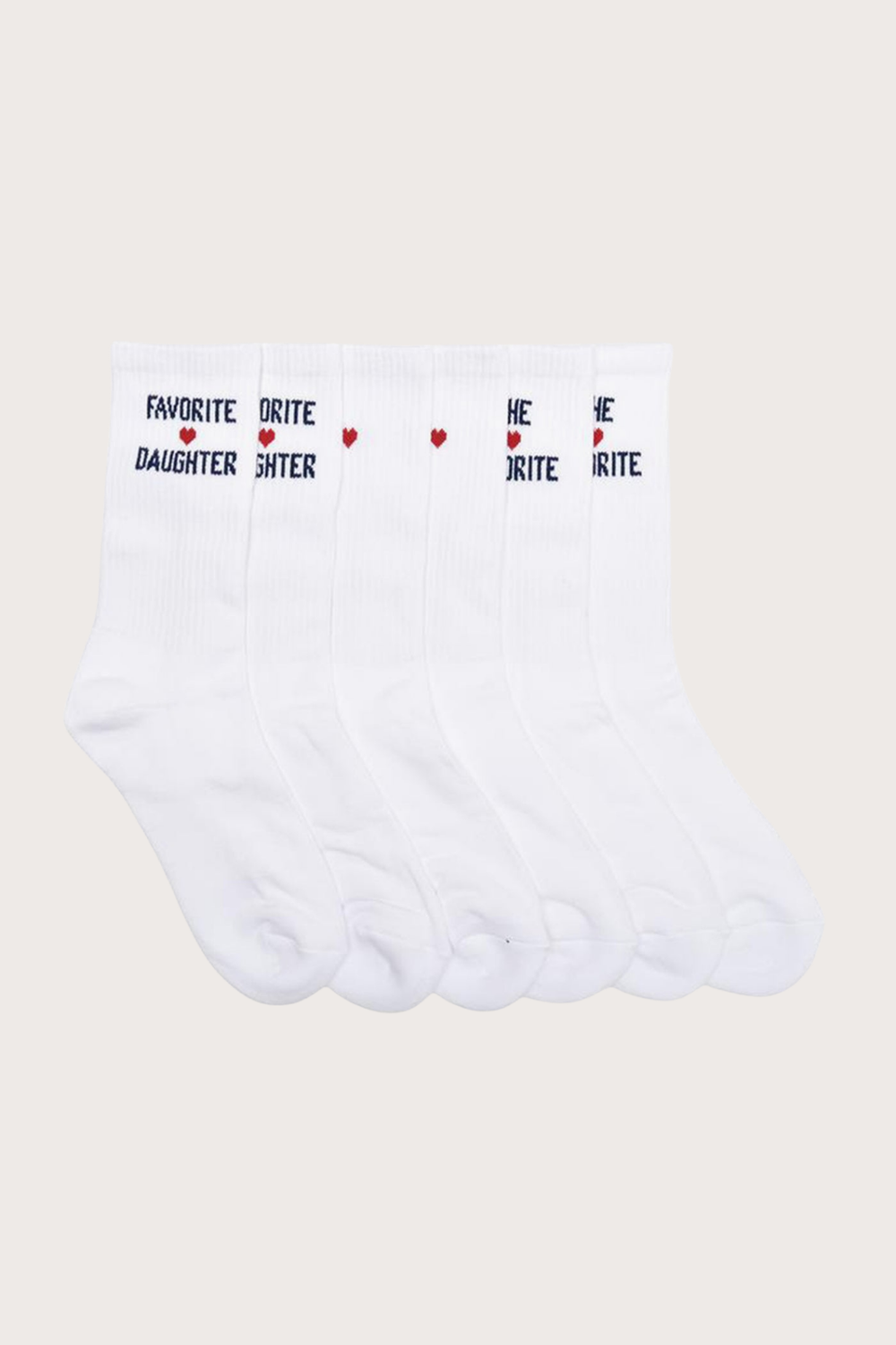 The Favorite Daughter Heart Sock Set