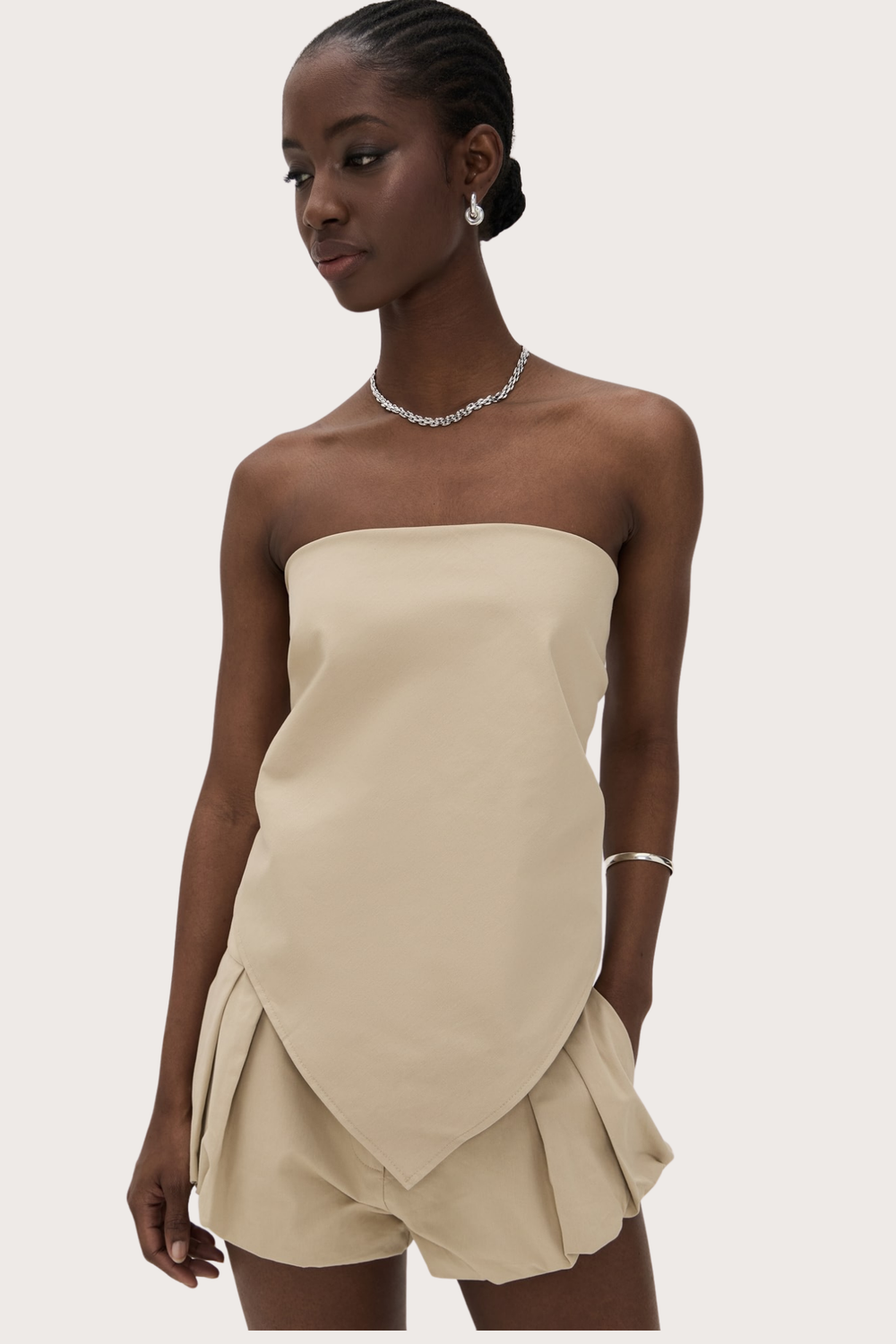 The New York Bandana Top in Camel